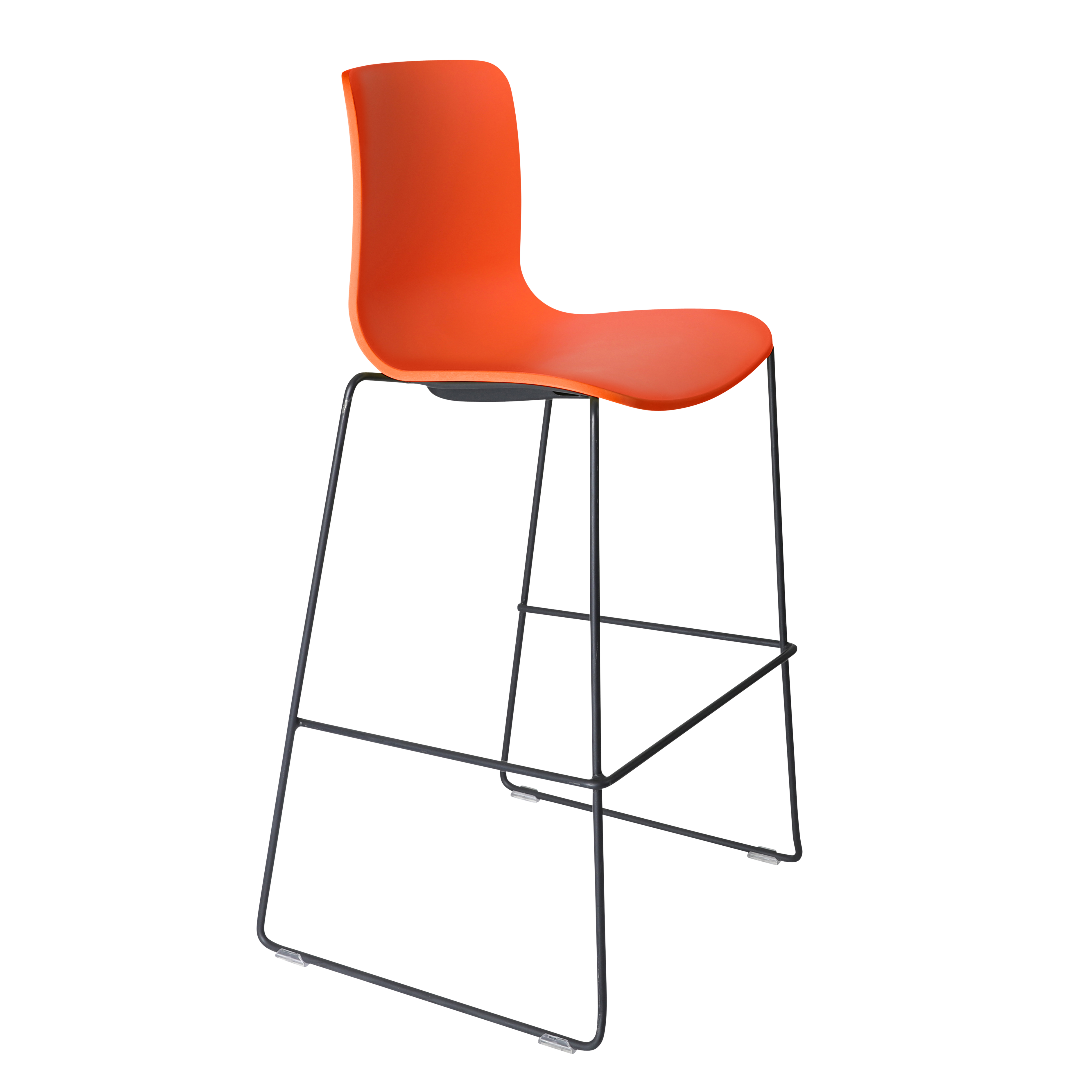 Acti Stool (Orange / Stool Sled Base)